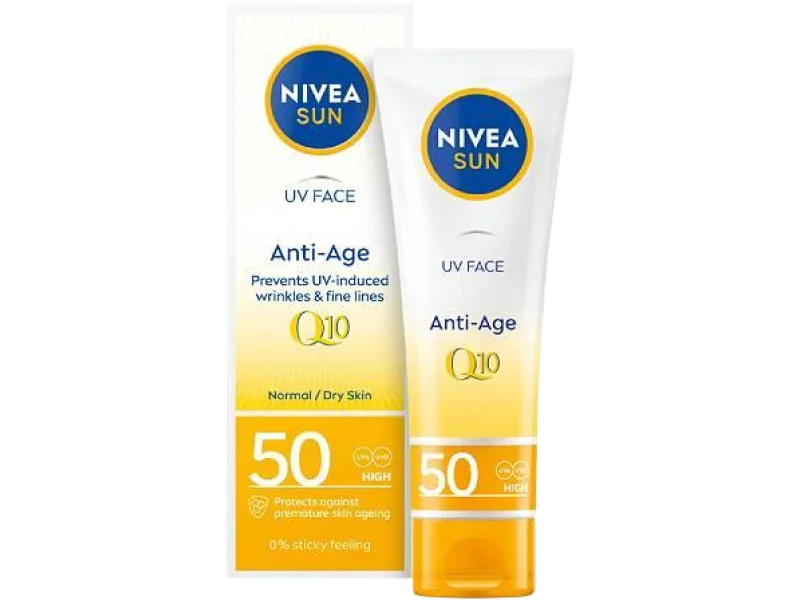 NIVEA SUN UV Face Anti-Age Q10 przeciwzmarszczkowy krem przeciwsłoneczny do twarzy SPF50