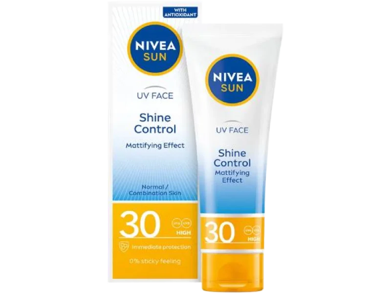 NIVEA SUN UV Face Shine Control matujący krem do twarzy SPF30