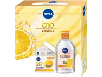Zdjęcie produktu NIVEA Zestaw Q10 Energy krem przeciwzmarszczkowy na dzień + płyn micelarny, krem + płyn