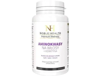 Zdjęcie produktu NOBLE HEALTH Aminokwasy na włosy + keratyna, kapsułki