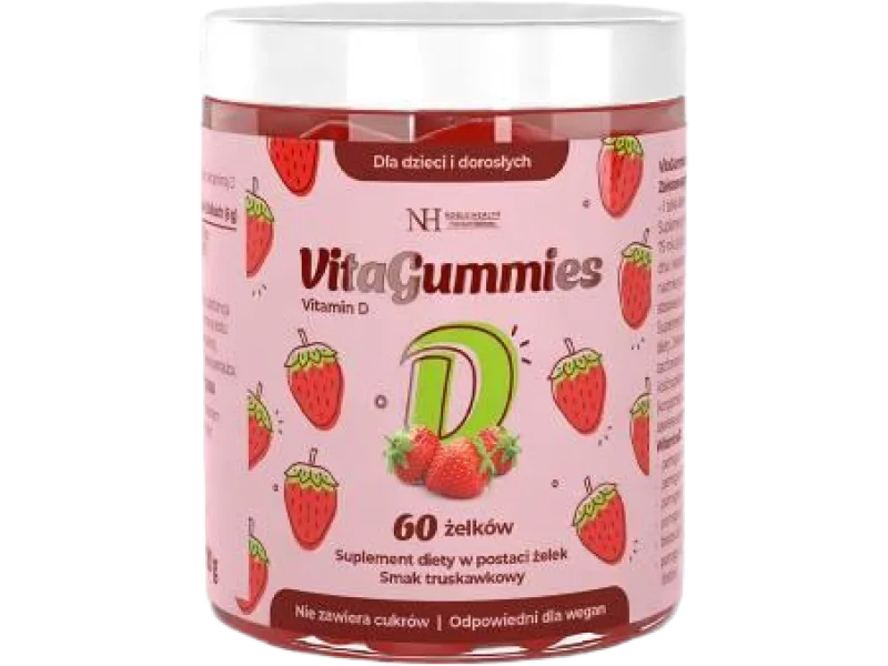 Noble Health VitaGummies Witamina D, żelki, 25 μg