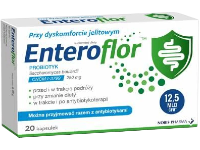 NORIS PHARMA Enteroflor, kapsułki, 250 mg