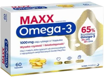 Zdjęcie produktu NORIS PHARMA Maxx Omega-3, kapsułki miękkie
