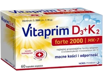 NORIS PHARMA Vitaprim D3 Forte 2000 K2, kapsułki
