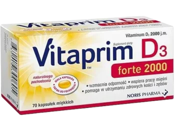 NORIS PHARMA Vitaprim D3 Forte 2000, kapsułki, 50 µg