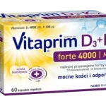 NORIS PHARMA Vitaprim D3 Forte 4000 + K2, kapsułki miękkie