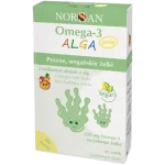 Norsan Omega-3 Alga Jelly z roślinnym olejem z alg o smaku tutti frutti, żelki, 220 mg