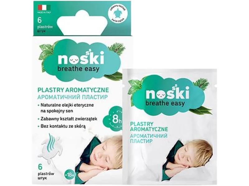 Noski plastry aromatyczne dla dzieci 18m+