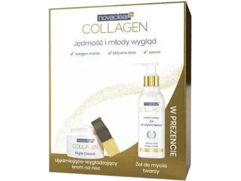 Zdjęcie produktu NOVACLEAR COLLAGEN Ujędrniająco-wygładzający krem na noc + Żel do mycia twarzy
