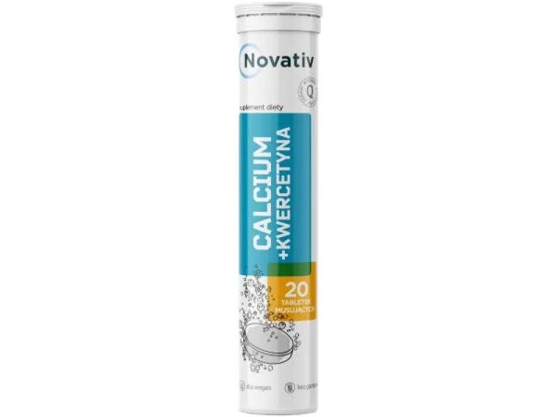 Novativ Calcium + Kwercetyna, tabletki musujące