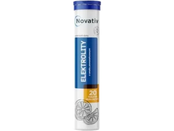Zdjęcie produktu Novativ Elektrolity smak pomarańczowy, tabletki musujące