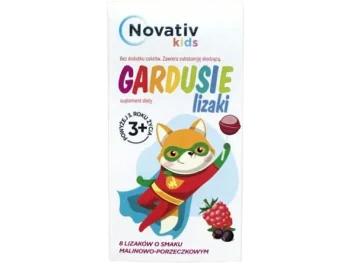 Zdjęcie produktu Novativ Kids Gardusie o smaku malinowo-porzeczkowym, lizak