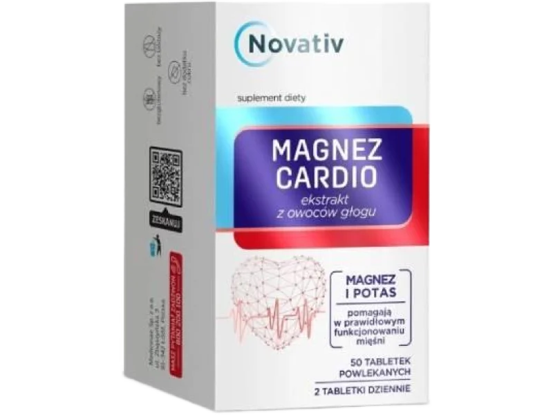 Novativ Magnez Cardio, tabletki powlekane