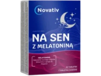 Zdjęcie produktu Novativ Na sen z melatoniną, tabletki