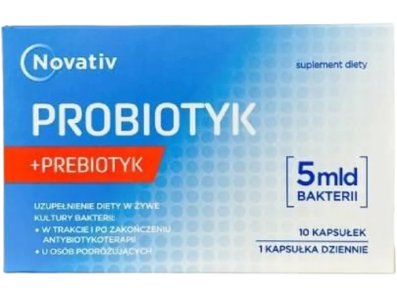 Novativ Probiotyk 5 mld bakterii, kapsułki, 5 x 10⁹ CFU