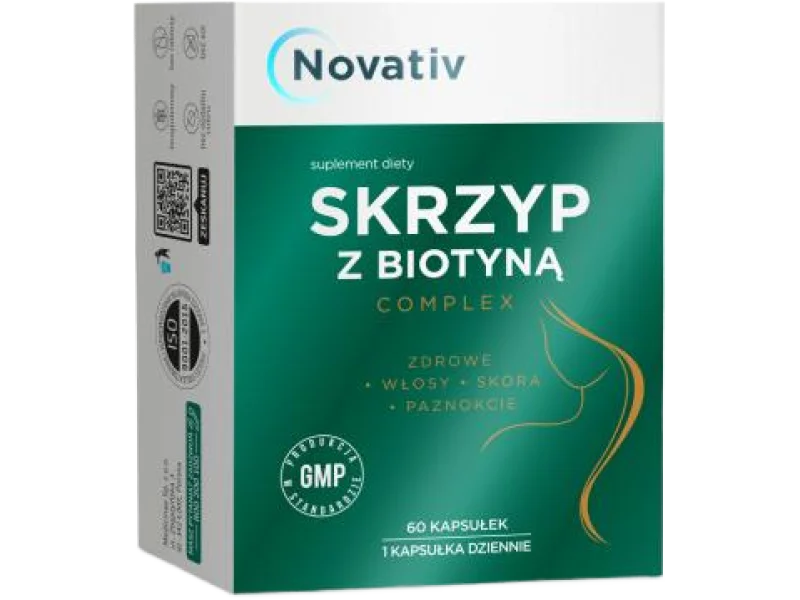 Novativ Skrzyp z biotyną complex, kapsułki