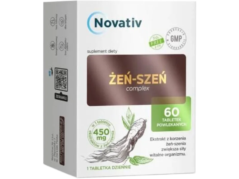 Novativ Żeń-Szeń Complex, tabletki