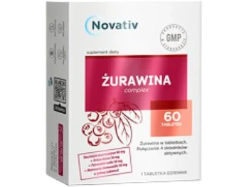 Zdjęcie produktu Novativ Żurawina Complex, tabletki powlekane