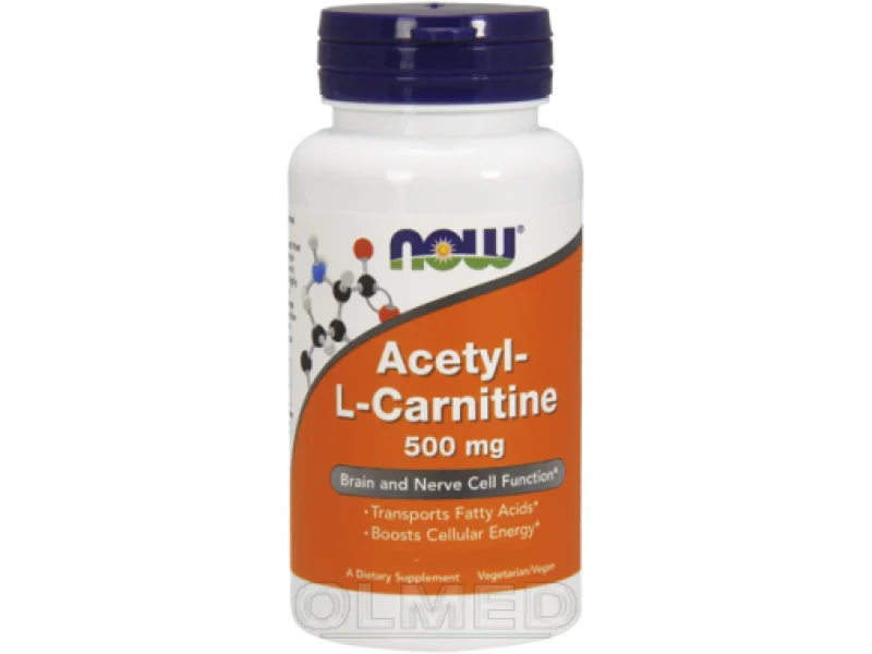 NOW Acetyl L-Carnitine, kapsułki, 500 mg