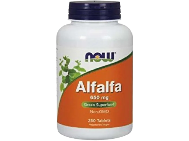 NOW Alfalfa, tabletki, 650 mg