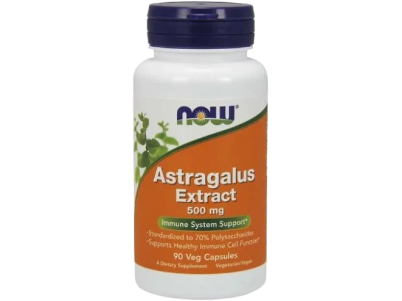 NOW Astragalus Extract, kapsułki, 500 mg