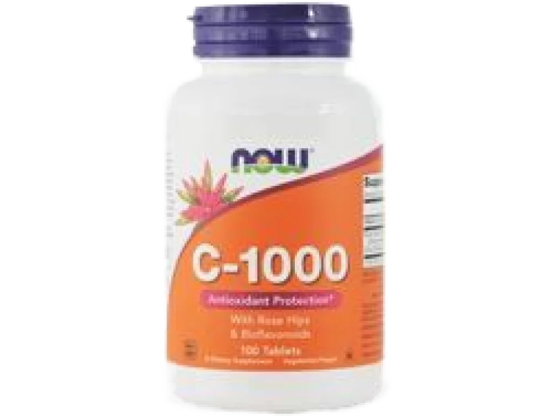 NOW C-1000 Rose & Bioflavonoids, tabletki, 1000 mg