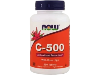 NOW C-500 z dziką różą, tabletki, 500 mg