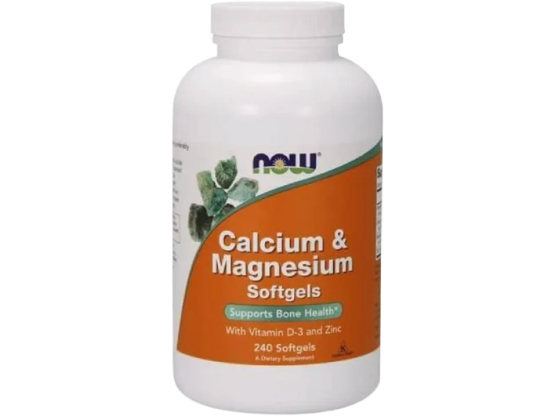 Now Calcium & Magnesium witamina d3, kapsułki