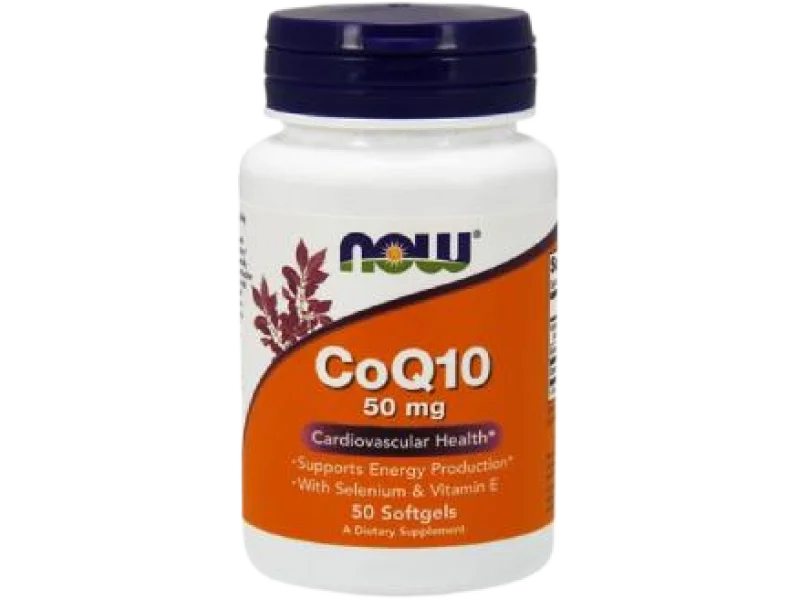 NOW Foods CoQ10 with Selenium & Vitamin E, kapsułki miękkie, 50 mg