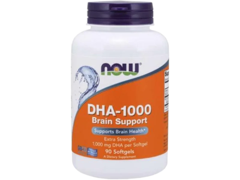 NOW FOODS DHA-1000 Brain Support, kapsułki miękkie, 1000 mg