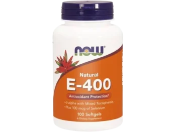 Zdjęcie produktu NOW FOODS E-400 Witamina E 400 + Selen, kapsułki, 268 mg