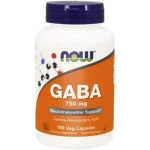 NOW Foods GABA, kapsułki, 750 mg
