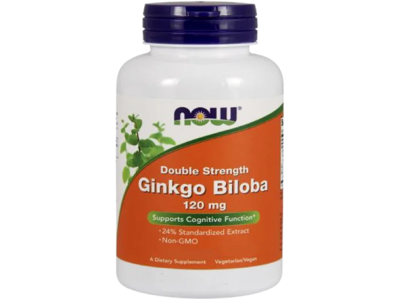 NOW FOODS Ginkgo Biloba, kapsułki, 120 mg