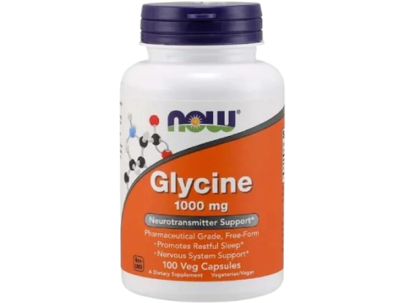 NOW Foods Glicyna 1000 mg, kapsułki, 1000 mg