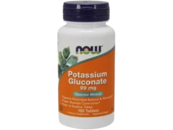 Zdjęcie produktu NOW FOODS Glukonian potasu, tabletki, 99 mg