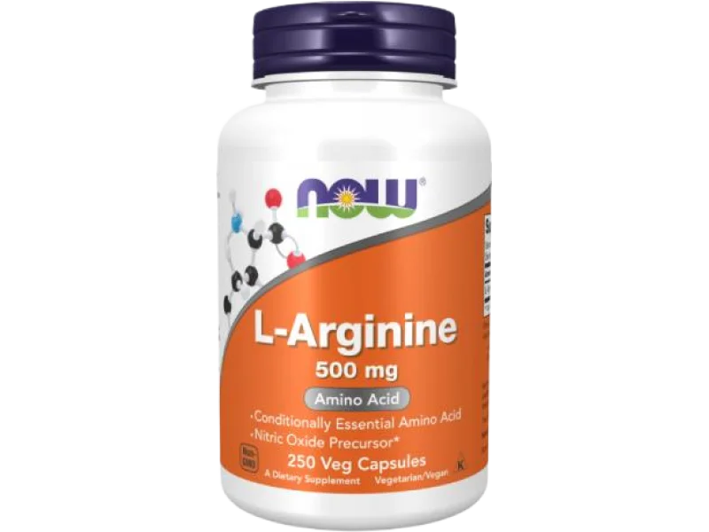 Now Foods L-Arginine 500 mg L-Arginina, kapsułki, 500 mg