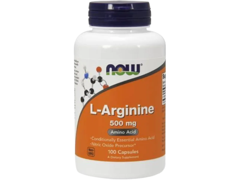NOW FOODS L-ARGININE, kapsułki, 500 mg