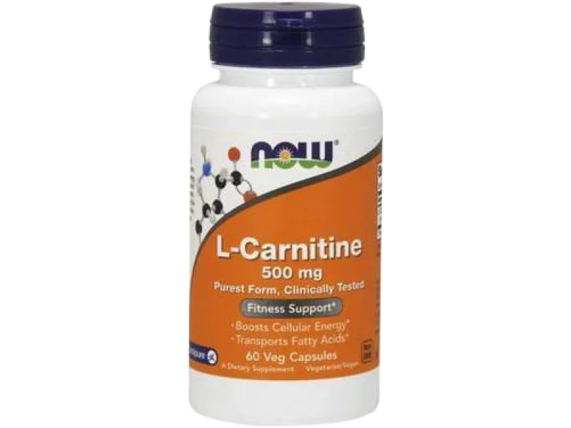 Now Foods L-carnitine, kapsułki, 500 mg