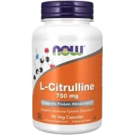 Now Foods L-cytrulina, kapsułki, 750 mg