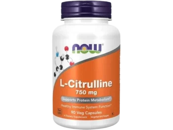 Now Foods L-cytrulina, kapsułki, 750 mg