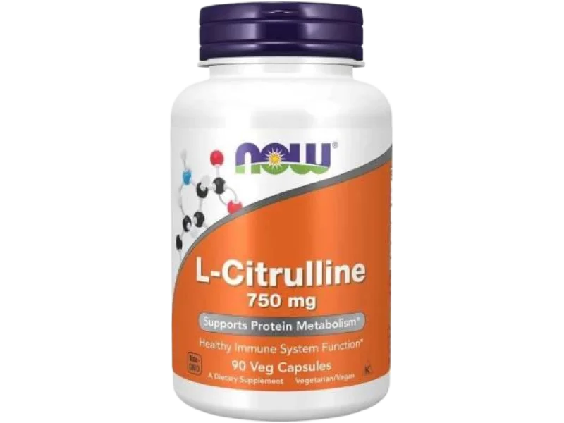Now Foods L-cytrulina, kapsułki, 750 mg