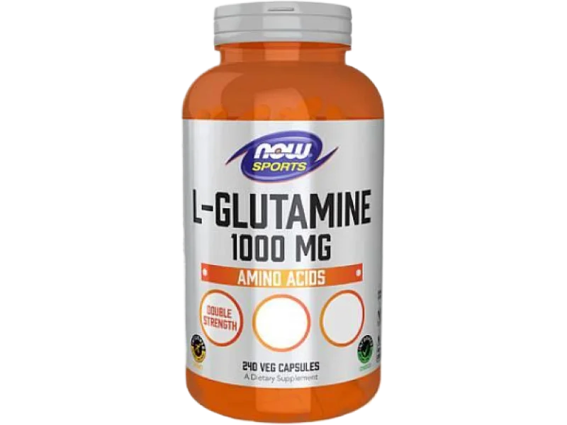 Now Foods L-glutamine, kapsułki, 1000 mg