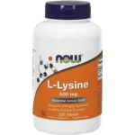 NOW FOODS L-LYSINE 500mg, tabletki, 500 mg