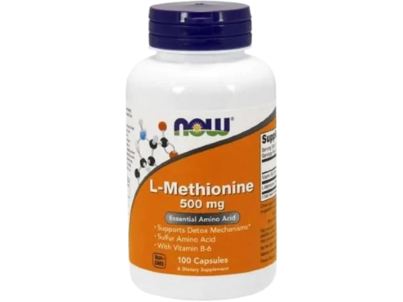 Now Foods L-Metionina, kapsułki, 500 mg