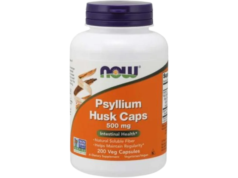 Now Foods Psyllium Husk (Babka płesznik), kapsułki, 500 mg