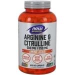 NOW FOODS Sports Arginina i Cytrulina L-Arginine + L-Citrulline, kapsułki