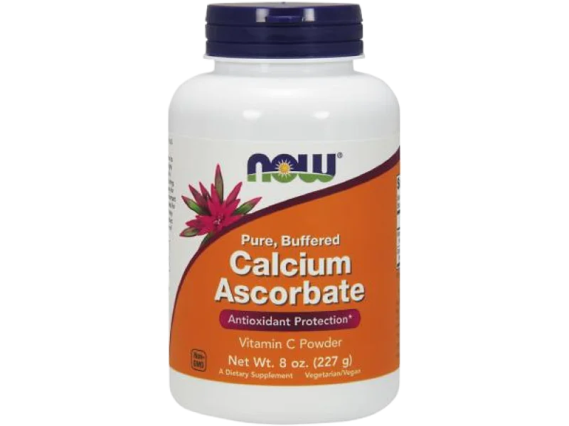 NOW FOODS Witamina C (askorbinian wapnia), proszek, 890 mg