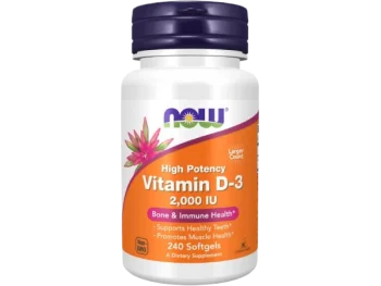 NOW FOODS Witamina D-3 2000iu, kapsułki miękkie, 50 mcg