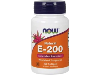Zdjęcie produktu NOW FOODS Witamina E-200 (z mieszanką tokoferoli), kapsułki miękkie, 134 mg