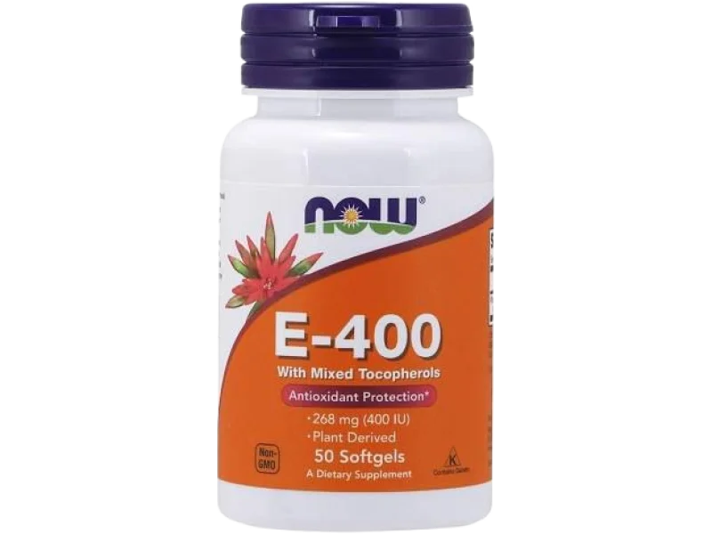Now Foods Witamina E 400 j.m., kapsułki miękkie, 400 j.m.
